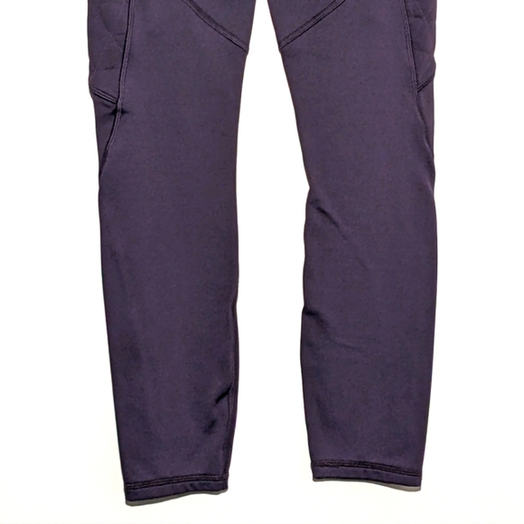 Lululemon Toasty Tech Legging Cyber Purple ZIP Pocket High Waist Size 4 - Picture 6 of 9